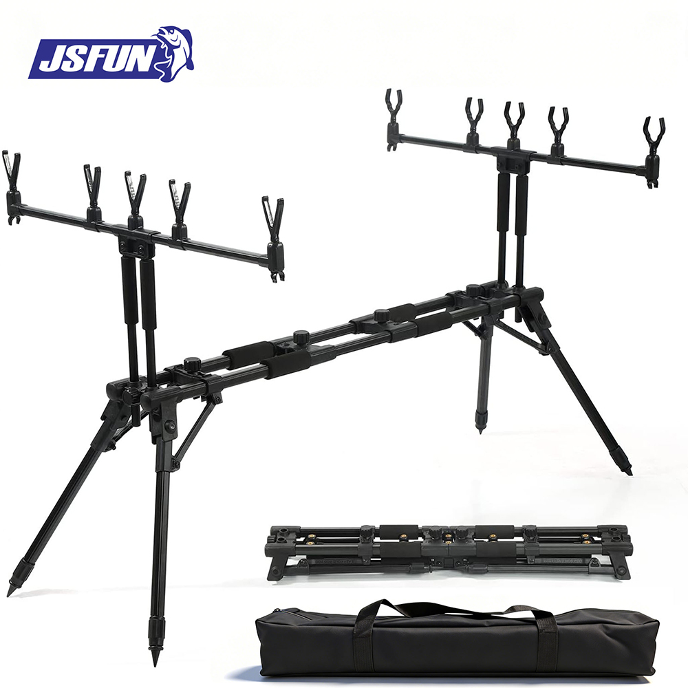 Fishing Rod Rack - JSFUN 조절식 5-로드 낚싯대 스탠드 –