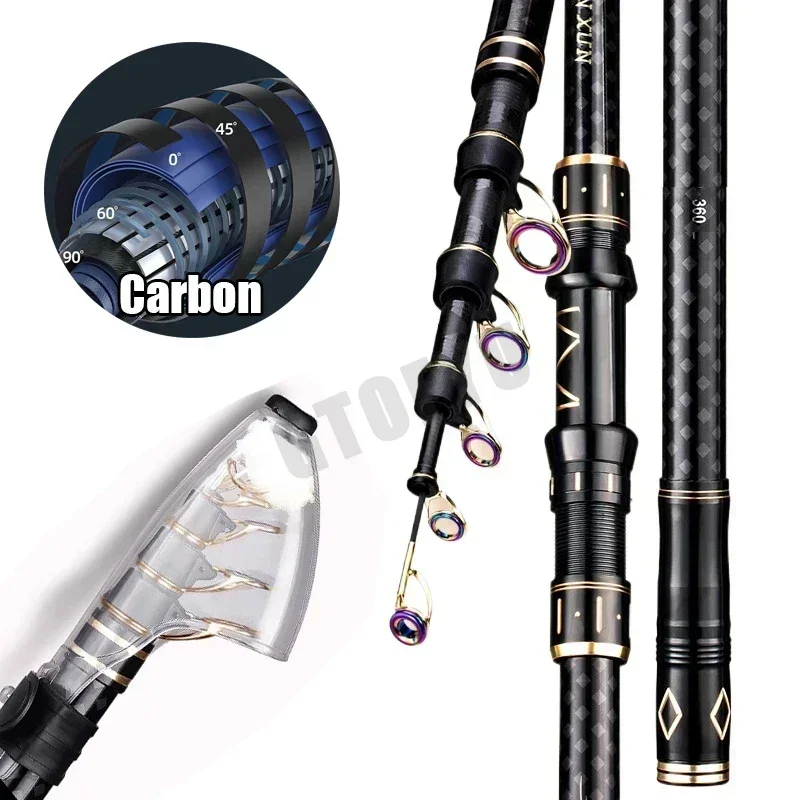 Fishing Rod Surf - 2.1m 2.7m 3.6m 4.5m 텔레스코픽 낚싯대