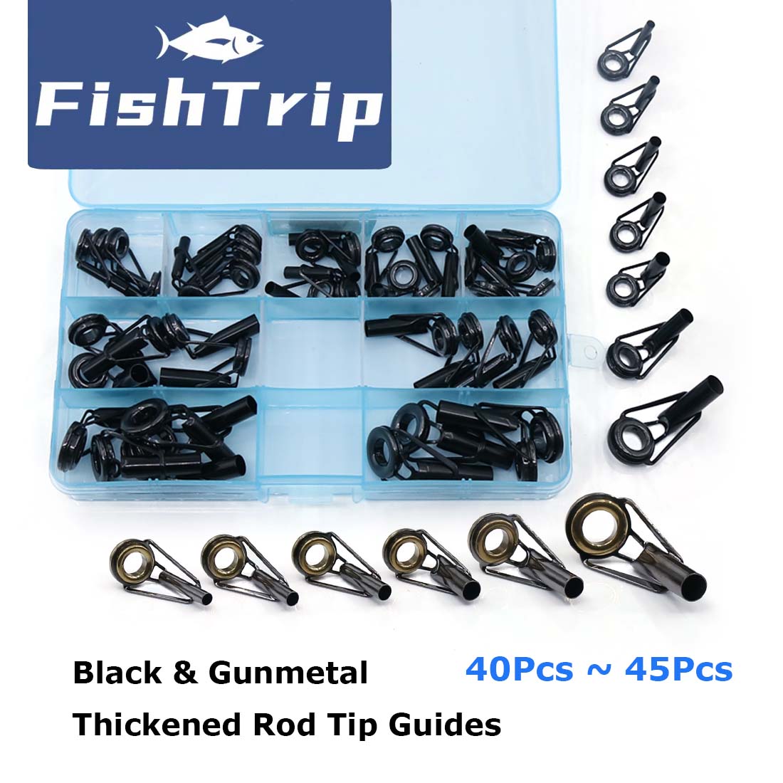 Fishing Rod Tip Replacement - FishTrip 로드 팁 수리 키트 5~50pcs
