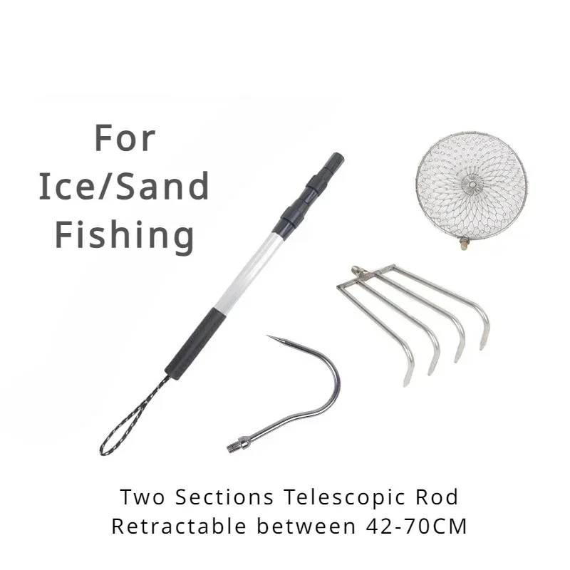 스테인리스 스틸 텔레스코픽 로드, 접이식 하로우 스페이 - Fishing Rod Ice 리뷰 및 가격
