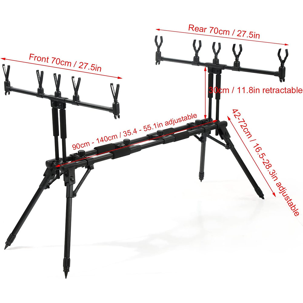 JSFUN 조절식 5-로드 낚싯대 스탠드 – 90-14 - Fishing Rod Rack 리뷰 및 가격