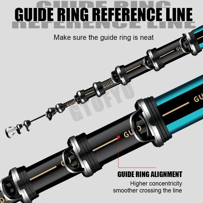 2.7m-7.2m 낚싯대 높은 60T 탄소 초경량 텔레 - Fishing Rod Surf 리뷰 및 가격
