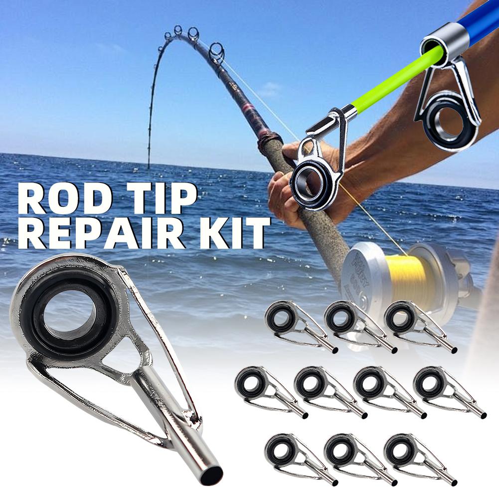 낚싯대 끝부분 수리 키트 10개 낚싯대 팁 교체 세트  - Fishing Rod Tip Replacement 리뷰 및 가격