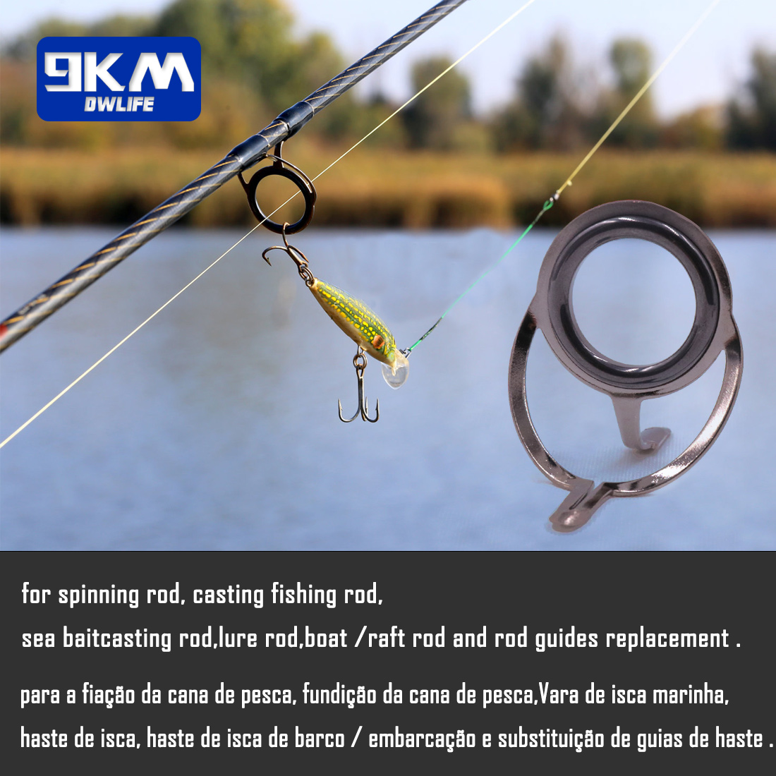 낚시대 가이드 9~200Pcs 스테인레스 스틸 도자기  - Fishing Rod Guide Replacement 리뷰 및 가격