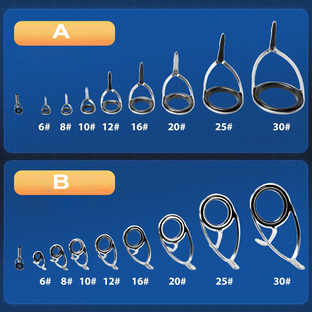 9 Pcs 낚싯대 가이드 세라믹 링 교체 낚싯대 탑 링 - Fishing Rod Tip Replacement 리뷰 및 가격