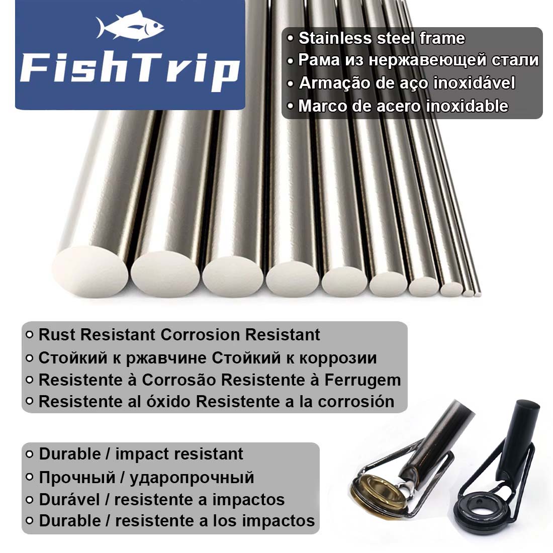 FishTrip 로드 팁 수리 키트 5~50pcs 두꺼 - Fishing Rod Tip Replacement 리뷰 및 가격