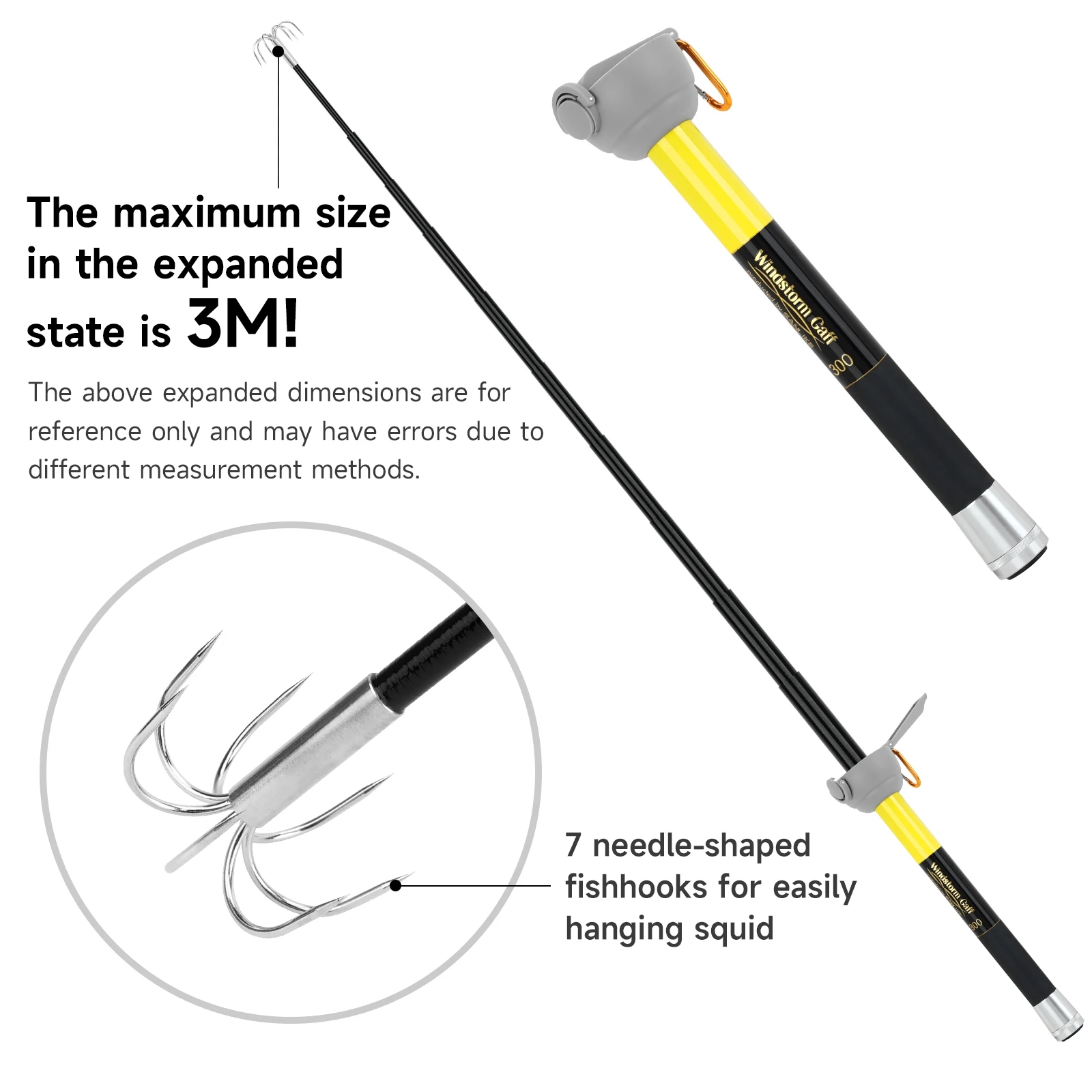 SANLIKE 7-클로우 스테인리스 스틸 오징어 훅 3 - Fishing Rod Carbon Fiber 리뷰 및 가격