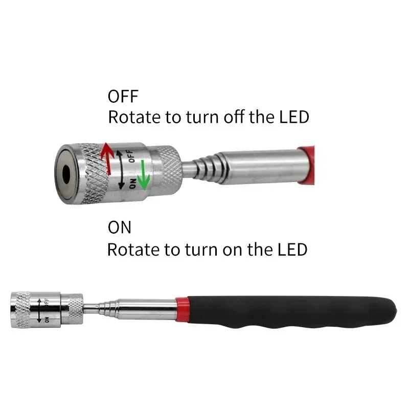 LED 라이트가 있는 텔레스코픽 자석 펜 확장 가능한  - Fishing Rod Travel 리뷰 및 가격