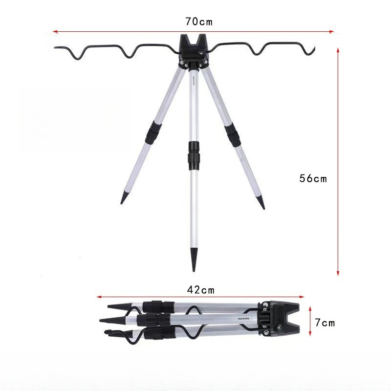 1PC 낚시 바다 낚싯대 브래킷 알루미늄 합금 지면 삽 - Fishing Rod Telescopic 리뷰 및 가격